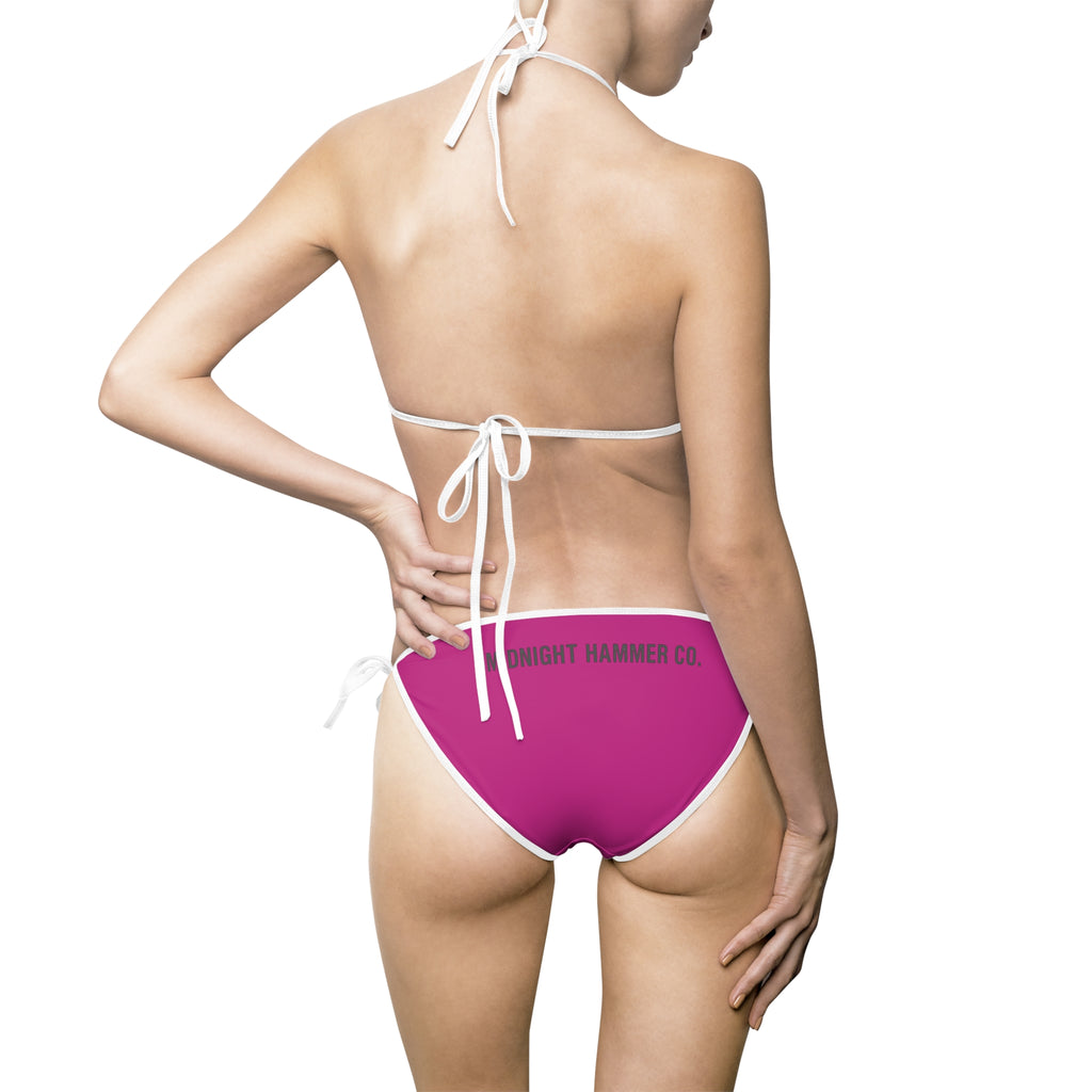 Pink Bomber Bikini, Summer Beach Wear, Swimwear, Cute Swimsuit, Vacation Essentials, Pool Party Outfit