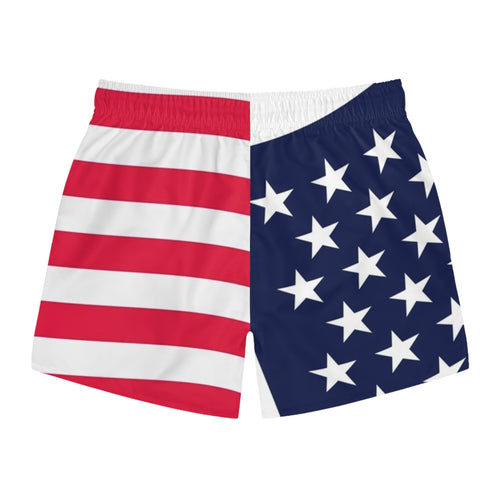 American Flag Swim Trunks